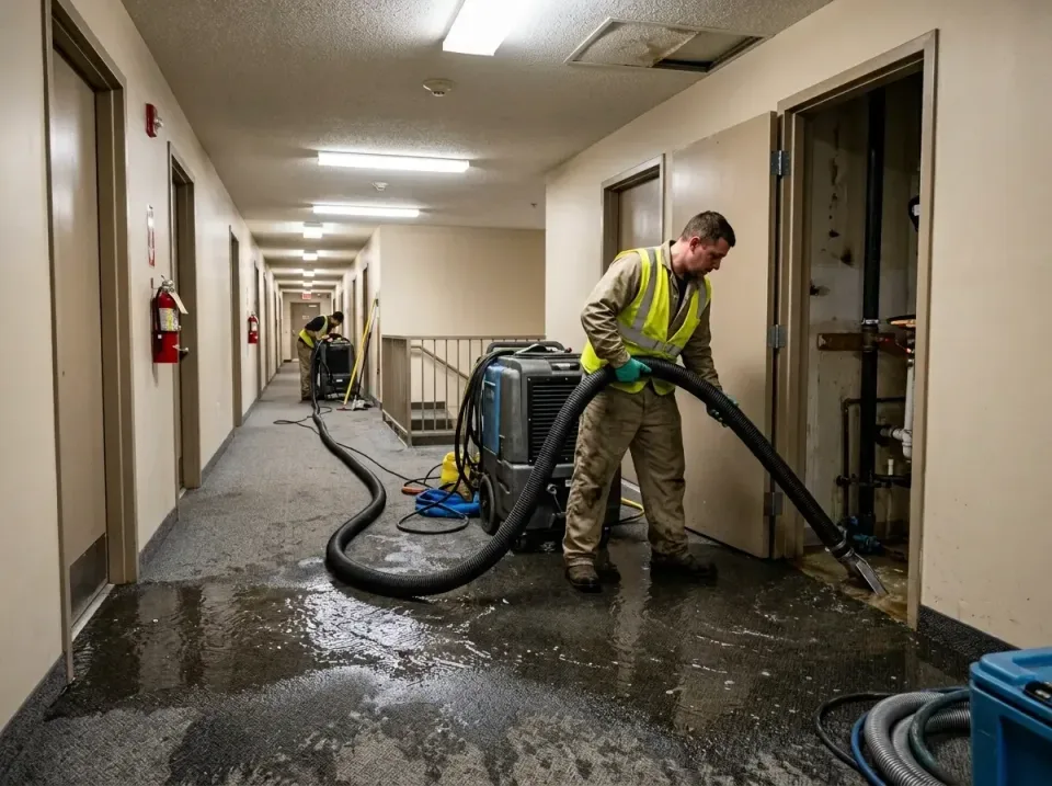 multi-unit-apartment-hallway-f-005 — frequently asked questions, Emergency Burst Pipe Water Extraction & Removal in Hogansvi…